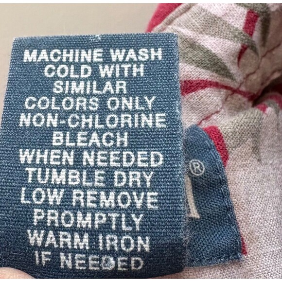 VTG Old College Inn Shirt Mens L Red Hawiian Palm Leaf‎ Casual Beach - Picture 4 of 7